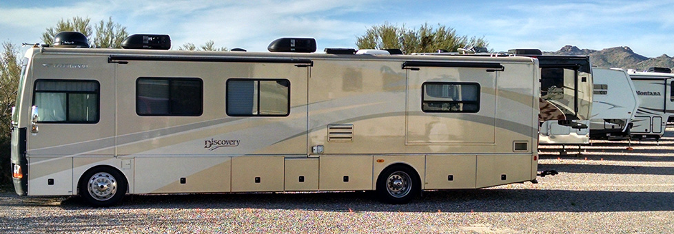 Safe, secure RV storage in Tucson/Marana/Dove Mountain